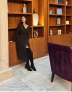 Рокля CHOCOLATE BROWN PLAID WOOL