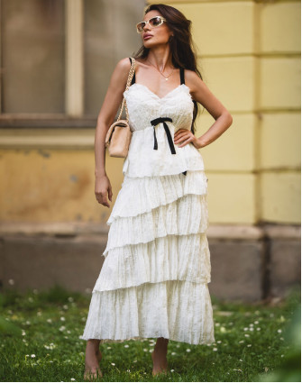 Сет с миди пола PEARL WHITE