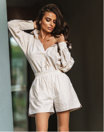 Сет SUMMER STRIPE RELAXED HONEY YELLOW 