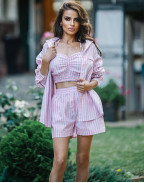 Сет SUMMER STRIPE RELAXED PINK