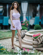 Сет SUMMER STRIPE RELAXED PINK