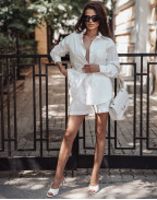 Сет SUMMER STRIPE RELAXED WHITE 