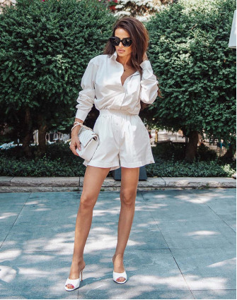 Сет SUMMER STRIPE RELAXED WHITE 