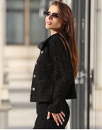 Вълнено яке BLACK BOUCLE