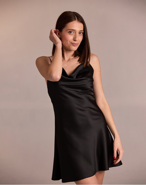 Slip рокля CHERIE BLACK