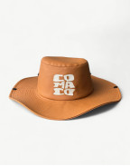 Бъкет шапка GINA BROWN LEATHER