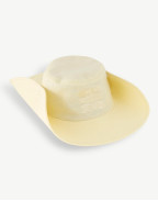 Бъкет шапка GINA LINEN BUTTER YELLOW