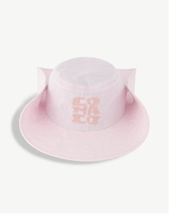 Бъкет шапка GINA LINEN PINK PASSION