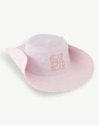 Бъкет шапка GINA LINEN PINK PASSION