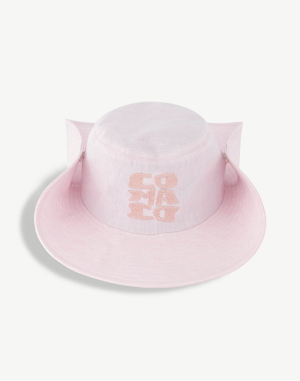 Бъкет шапка GINA LINEN PINK PASSION