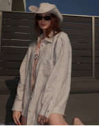 Бъкет шапка GINA LINEN SAND