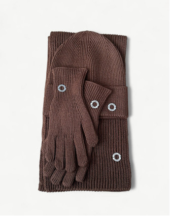 Комплект от мериносова вълна CHOCOLATE