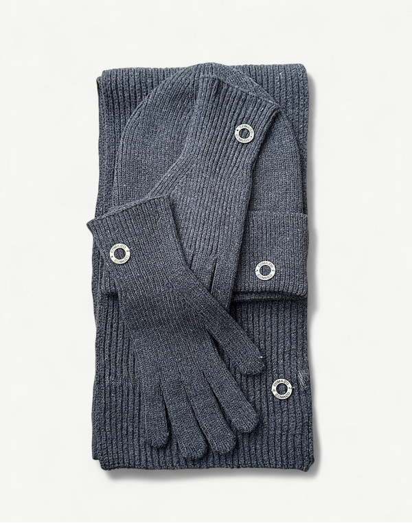 Комплект от мериносова вълна GREY