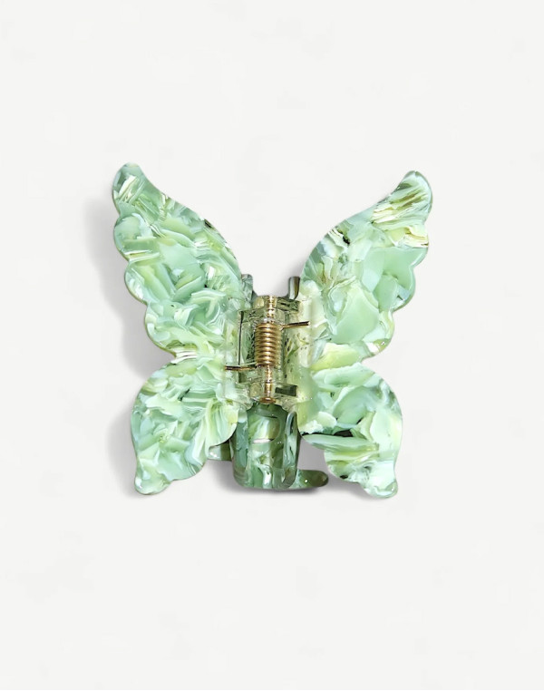 Шнола за коса BUTTERFLY XL PISTACHIO CREAM