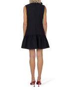 Къса рокля с панделка и волан