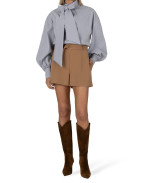 Къси панталони с висока талия и колан