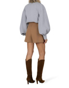 Къси панталони с висока талия и колан