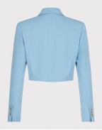 Късо двуредно сако синьо