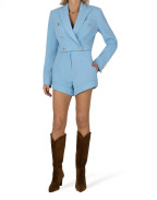 Късо двуредно сако синьо