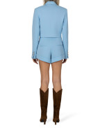 Късо двуредно сако синьо