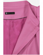 Късо яке с подчератани ръкави в розово