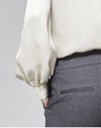 Панталон с маншет в сиво