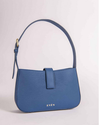 Чанта тип багета VALENTA DARK BLUE