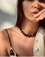 Колие BLACK BEADS