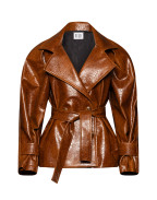 Кожен къс шлифер OCHRA