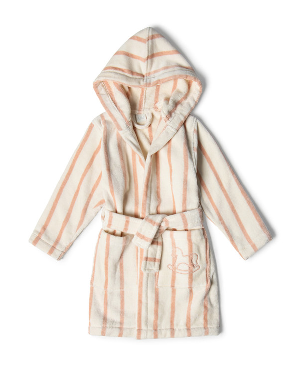 Детска велурена хавлия PINK STRIPE