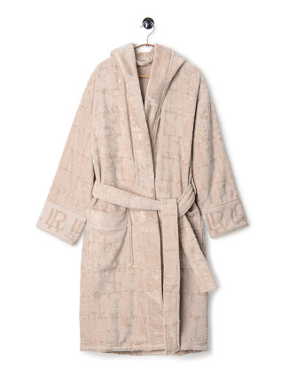 Велурен халат BEIGE