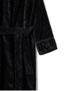 Велурен халат BLACK