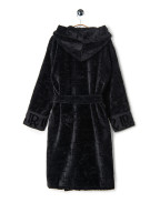 Велурен халат BLACK