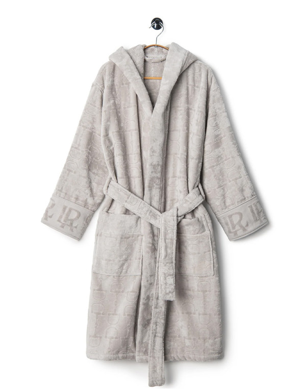Велурен халат GRAY