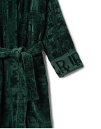 Велурен халат GREEN