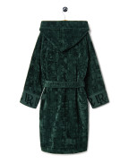 Велурен халат GREEN