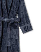 Велурен халат NAVY