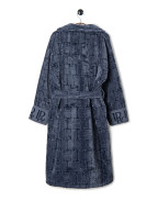 Велурен халат NAVY