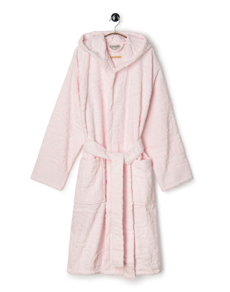 Велурен халат PINK