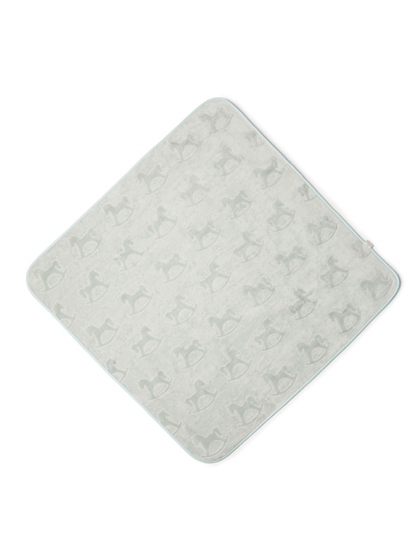 Велурена бебешка кърпа MINT 100/100