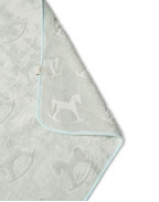 Велурена бебешка кърпа MINT 100/100