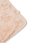 Велурена бебешка кърпа PINK 100/100