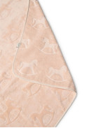Велурена бебешка кърпа PINK 100/100
