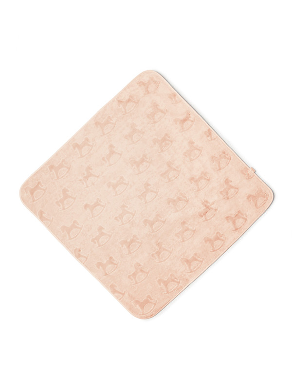 Велурена бебешка кърпа PINK 100/100