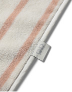Велурена бебешка кърпа PINK STRIPE 100/100
