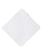 Велурена бебешка кърпа WHITE 100/100