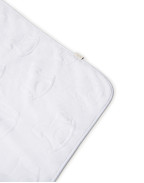 Велурена бебешка кърпа WHITE 100/100