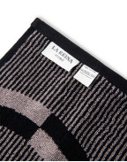 Велурена кърпа за баня BLACK AND GREY 90X150