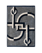 Велурена кърпа за баня NAVY AND BEIGE 40Х60