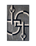 Велурена кърпа за баня NAVY AND BEIGE 90X150